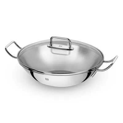Wok mit Glasdeckel
