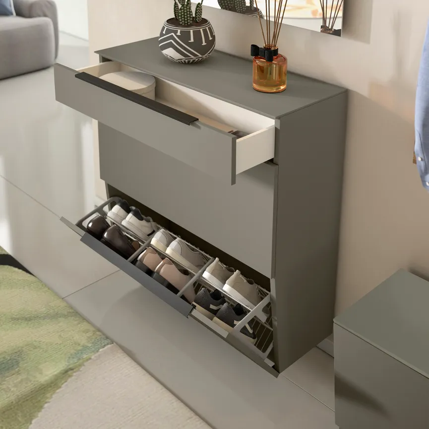 Hänge-Schuhschrank detail