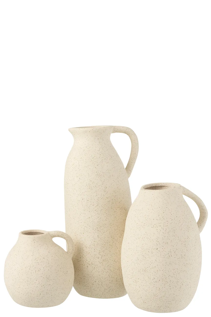Vase "Krug" beige detail