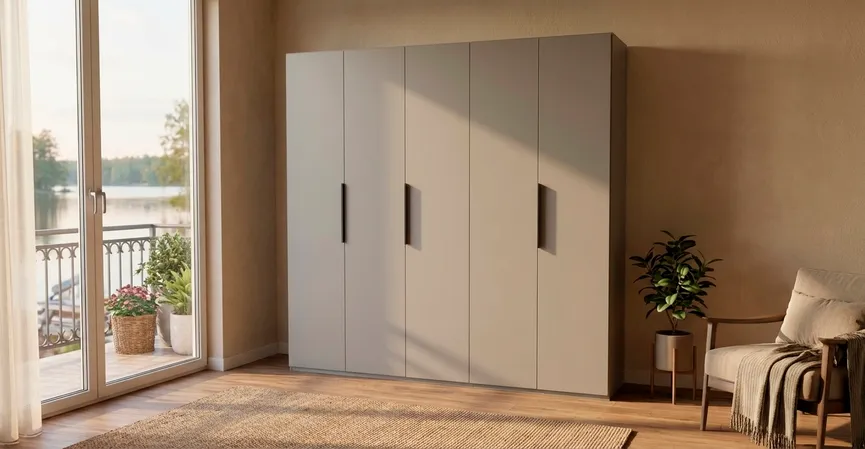 Drehtürenschrank 5-trg. milieu