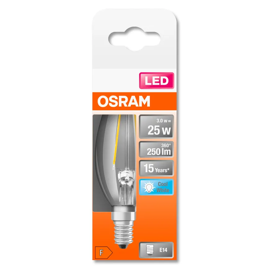 E14/2,5W LED Kerze detail