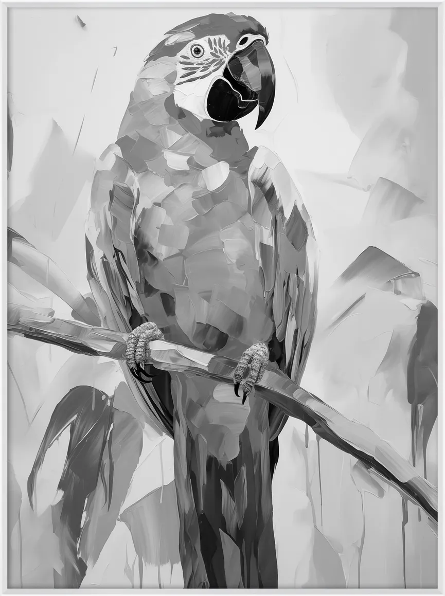 Wandbild "Colourful Parrot" detail