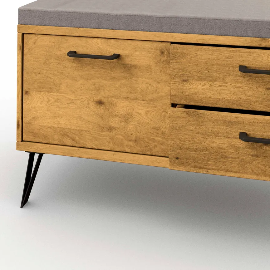 Garderobenbank detail