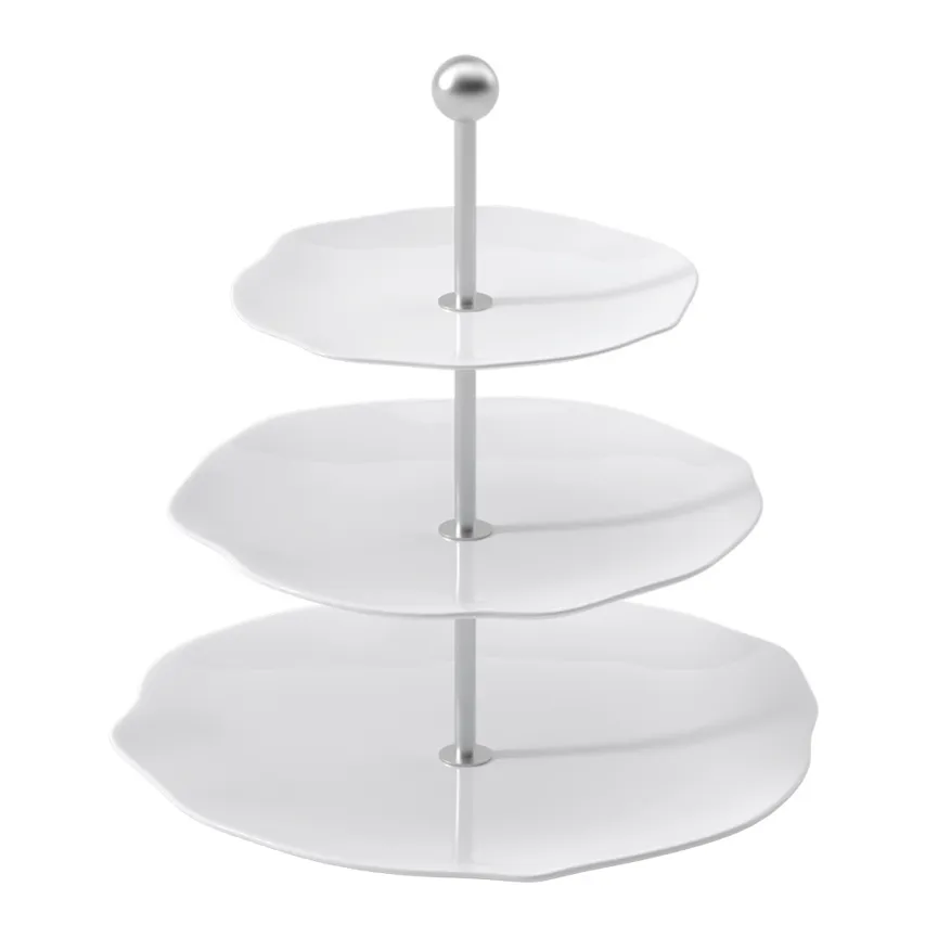 Etagere "Pura" 3-stöckig weiß hauptaufnahme