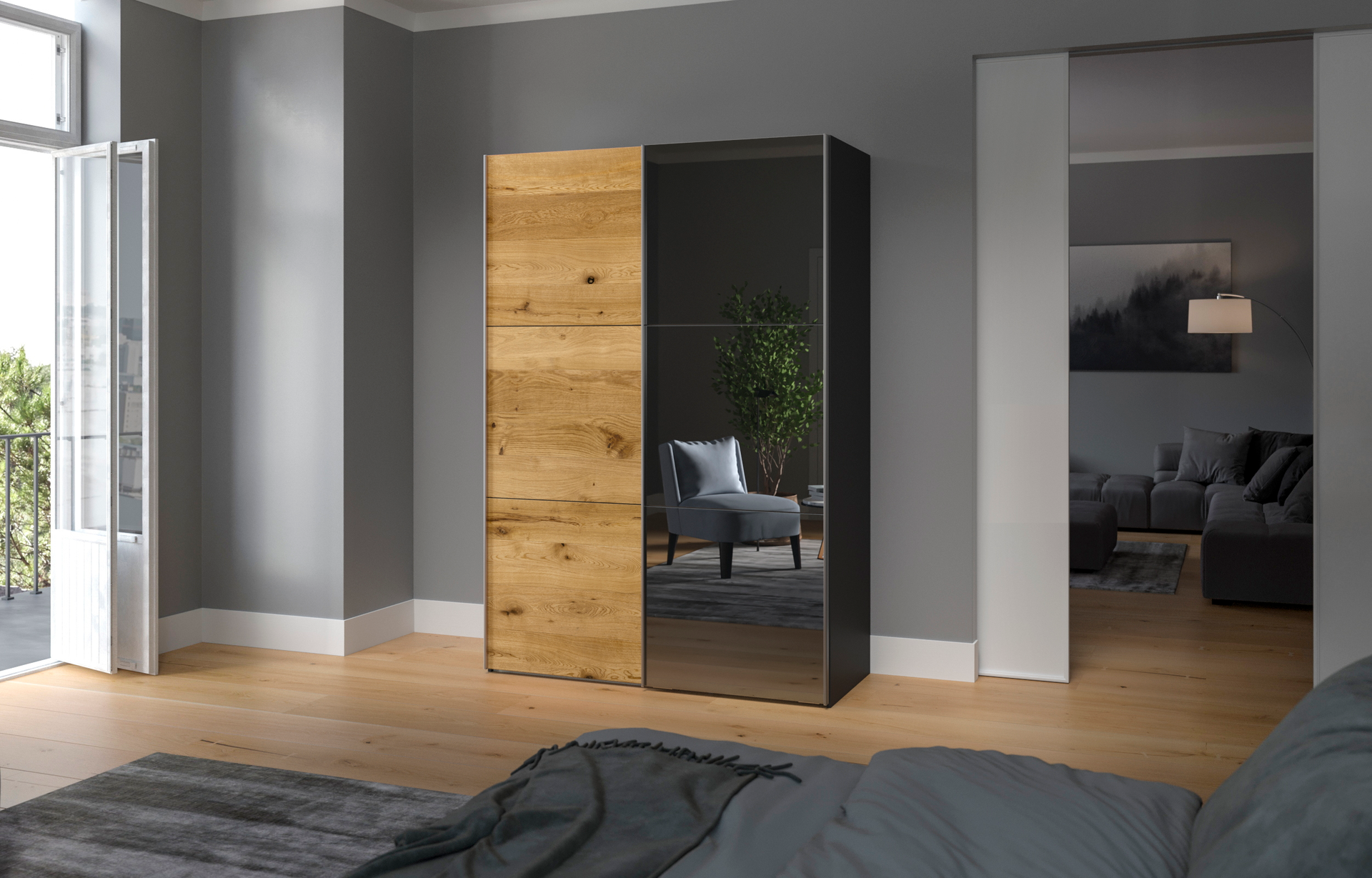 Schwebetürenschrank