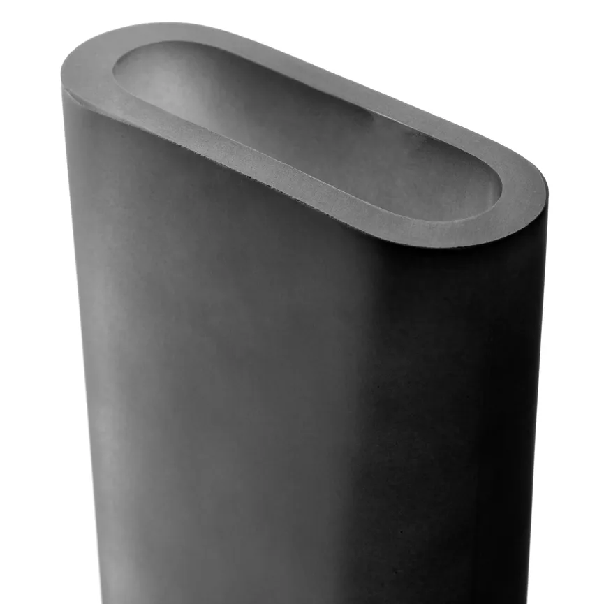 Vase "Turno" S grau detail