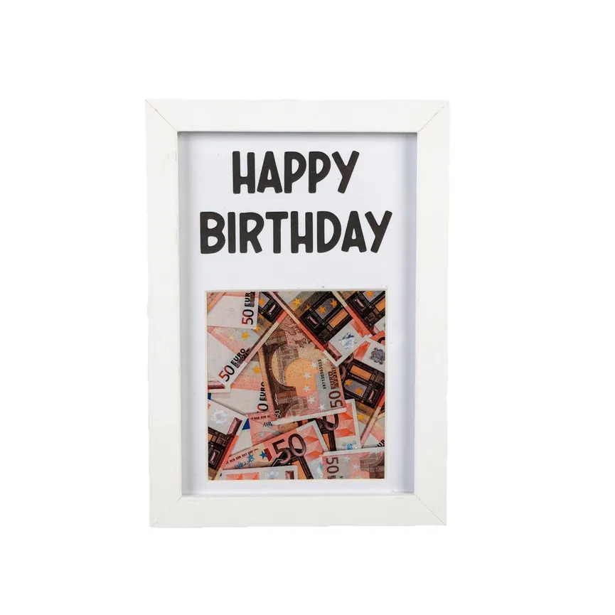 Bilderrahmen "Birthday" weiß hauptaufnahme