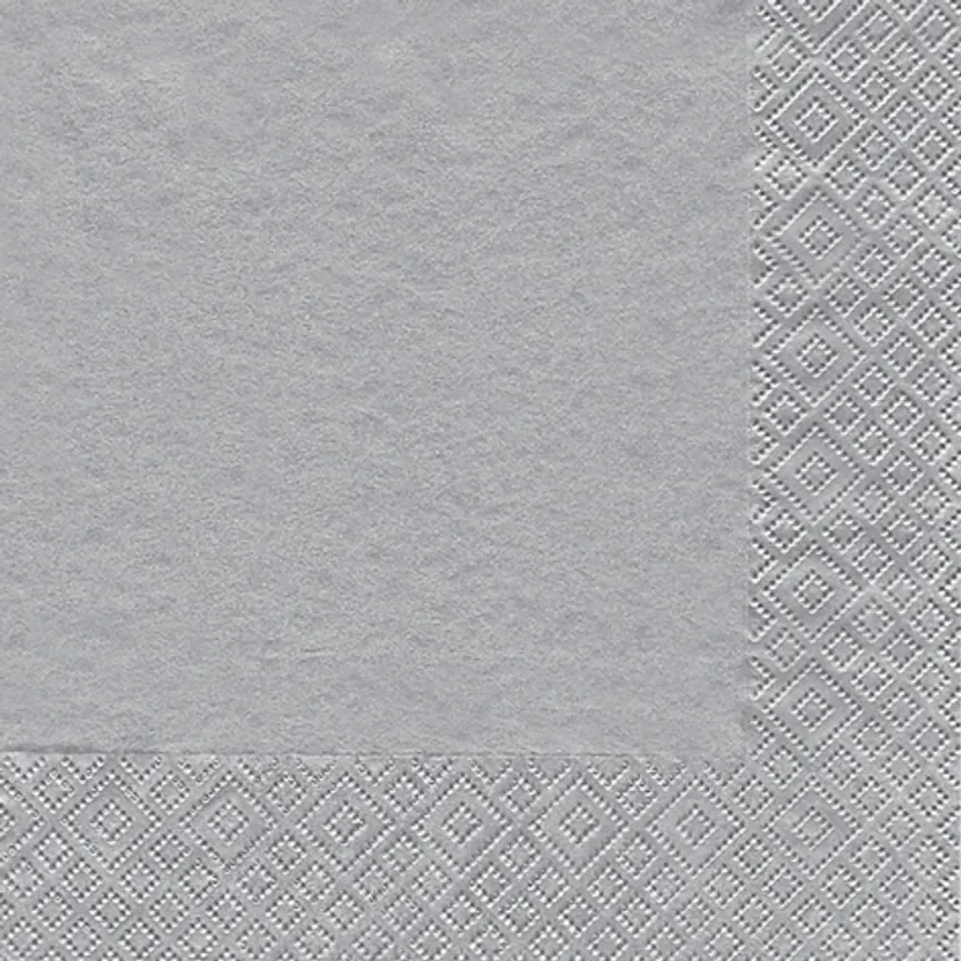 Serviette "Uni" silber hauptaufnahme