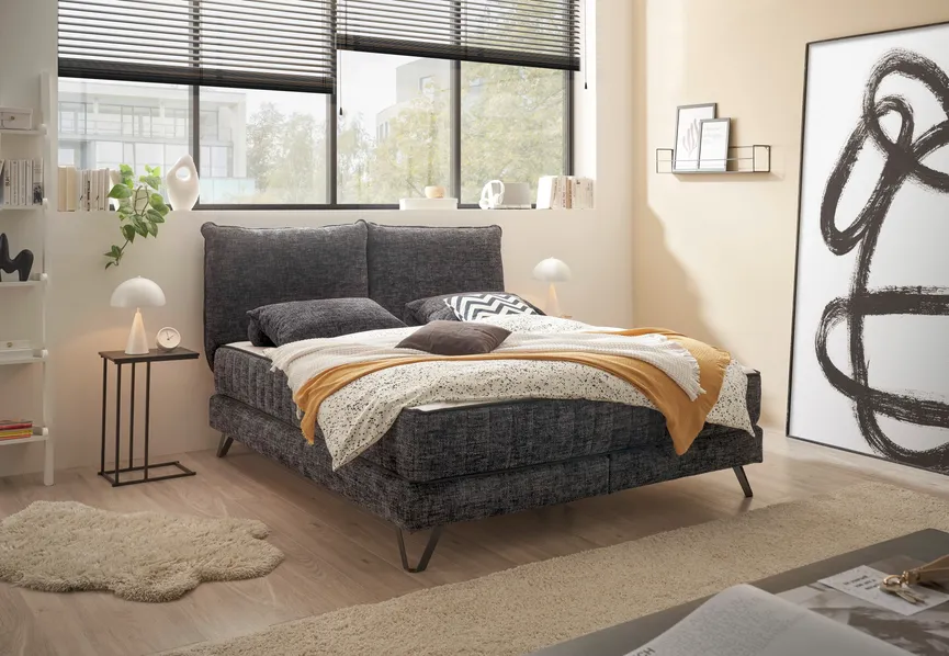 Boxspringbett 180x200 cm milieu