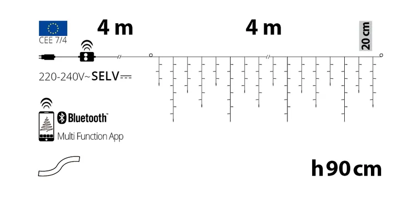 Eisregenvorhang "Appy 225" detail