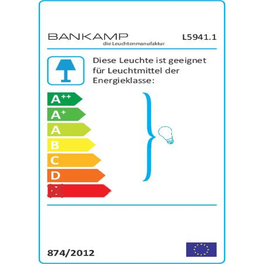 Tischleuchte "Mali" energielabel