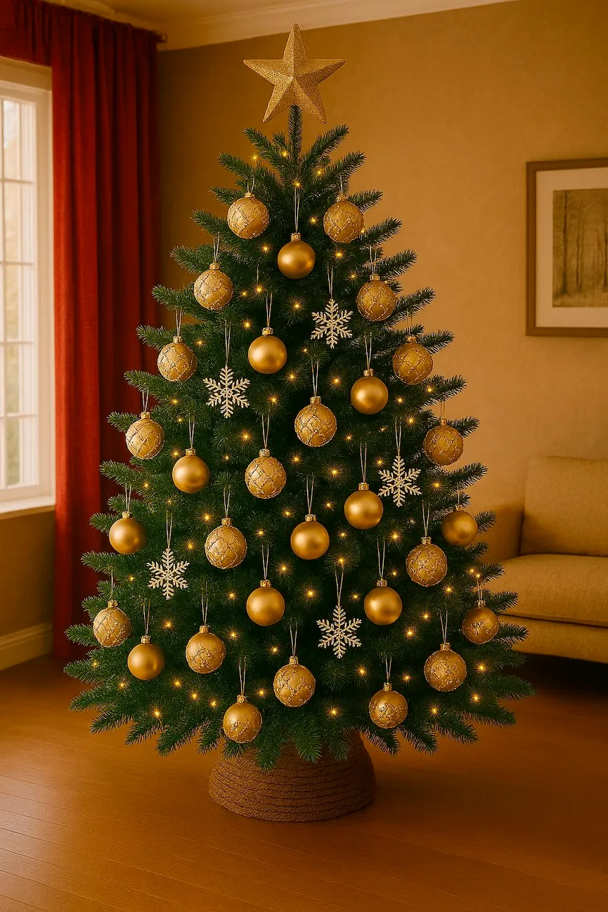 Kugel "Perlen" hellbraun milieu