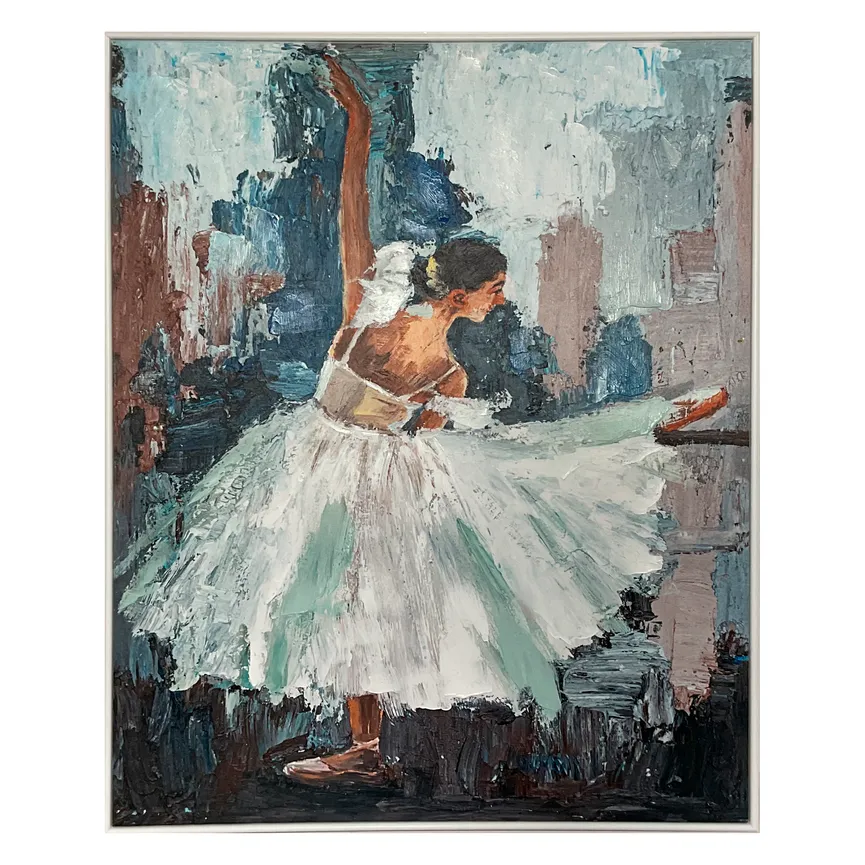 Ölgemälde "Ballet" blau hauptaufnahme