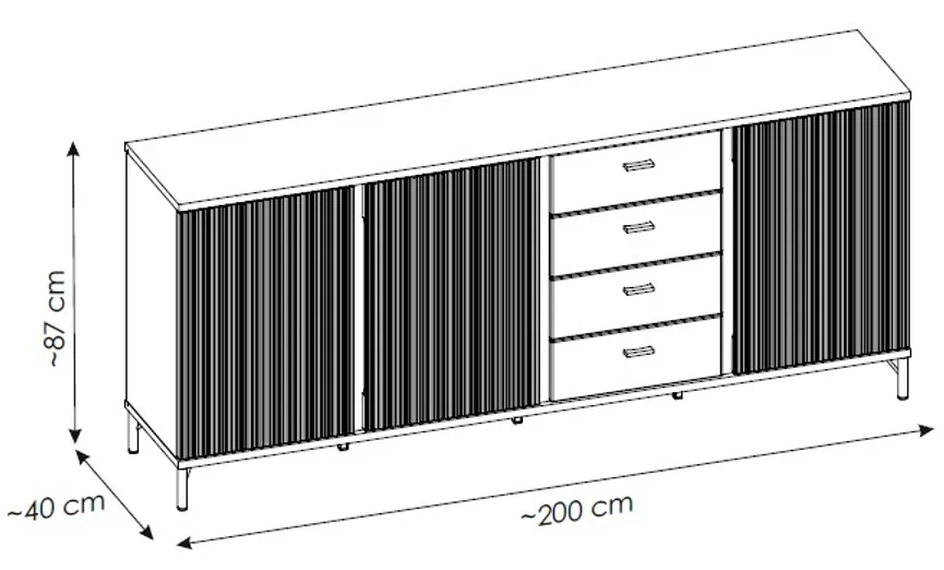 Sideboard detail