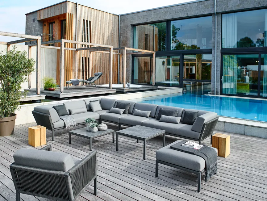 Hocker Outdoorpolster milieu
