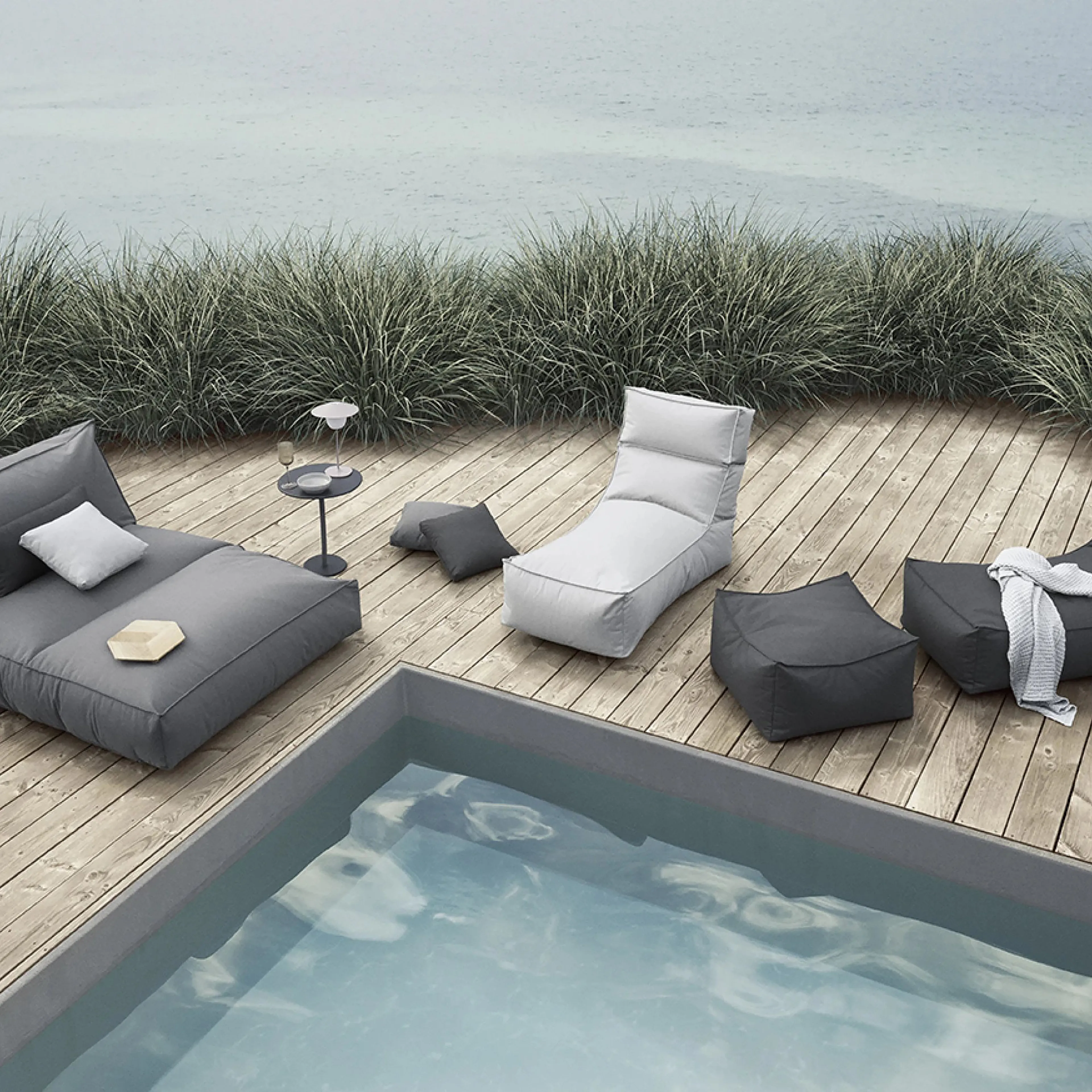 Gartenliege Stay Daybed S 80x25x190 cm