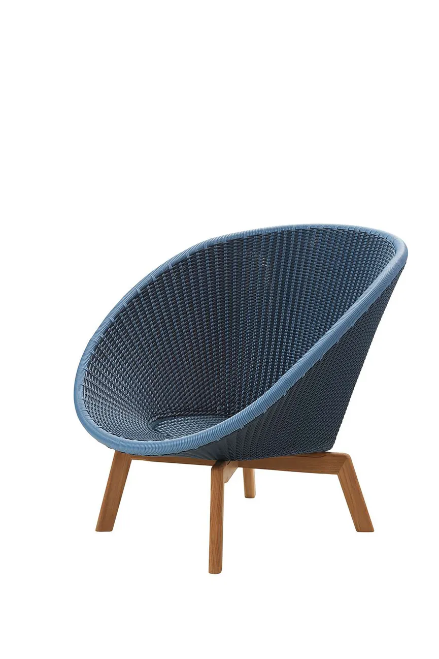 Lounge Sessel m. Teakbeine detail