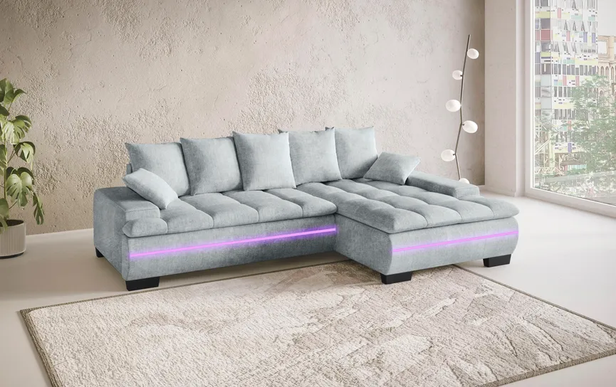 Ecksofa+LED milieu