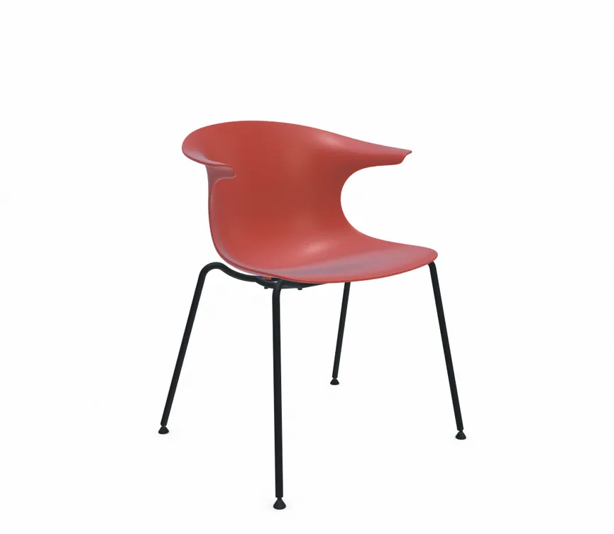 Stuhl 4 Legs black material_farbe