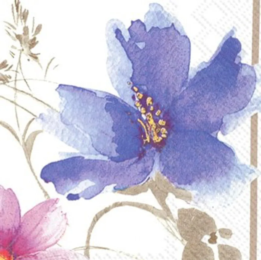 Serviette "Mariefleur GRIS" detail
