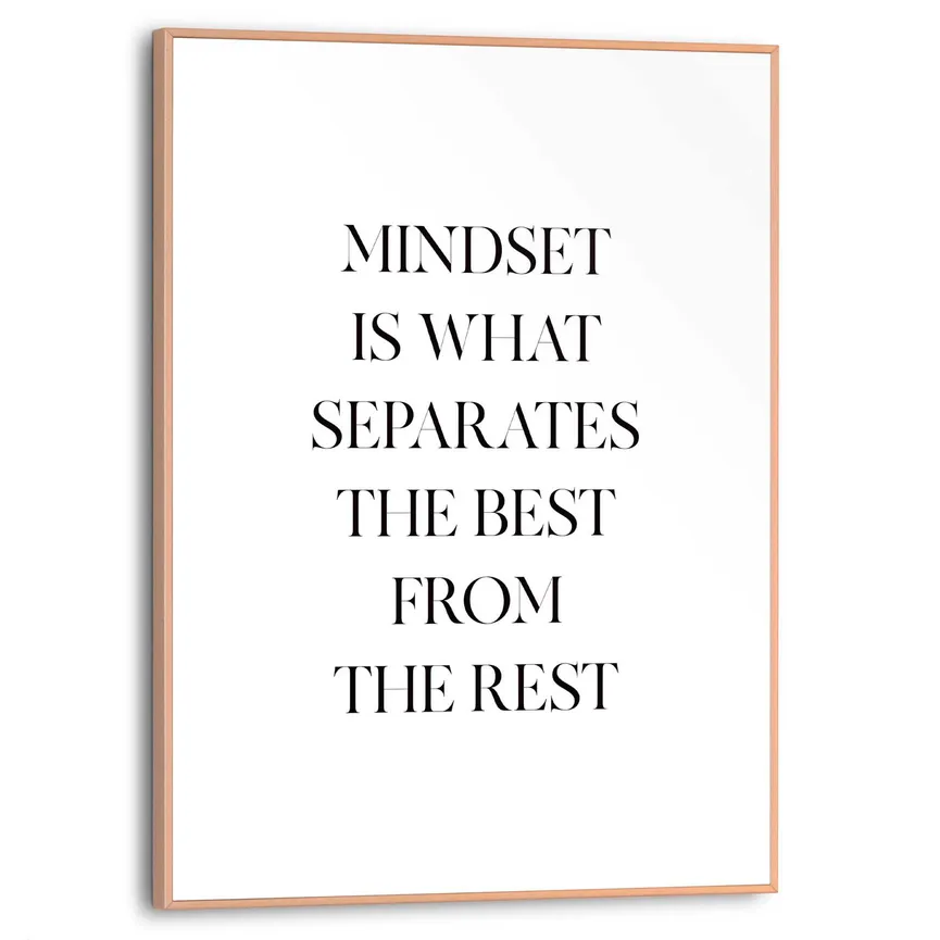 Bild gerahmt "Mindset" hauptaufnahme