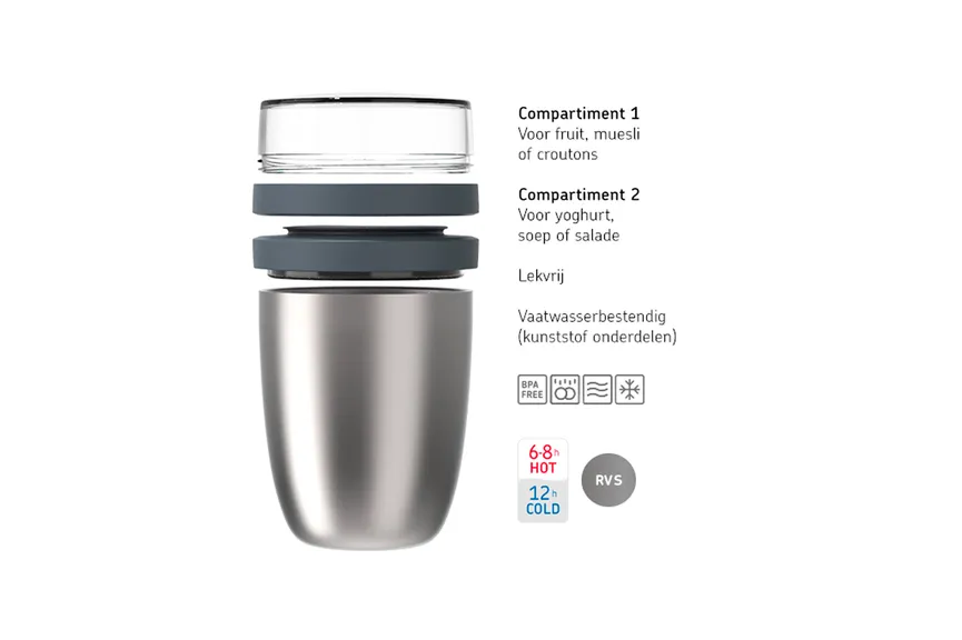 Lunchpot Thermo Ellipse gebürs detail