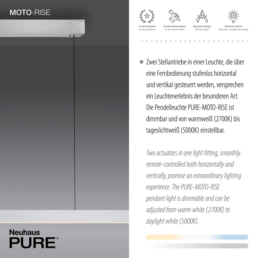 Pendelleuchte "PURE-Moto-Rise" detail