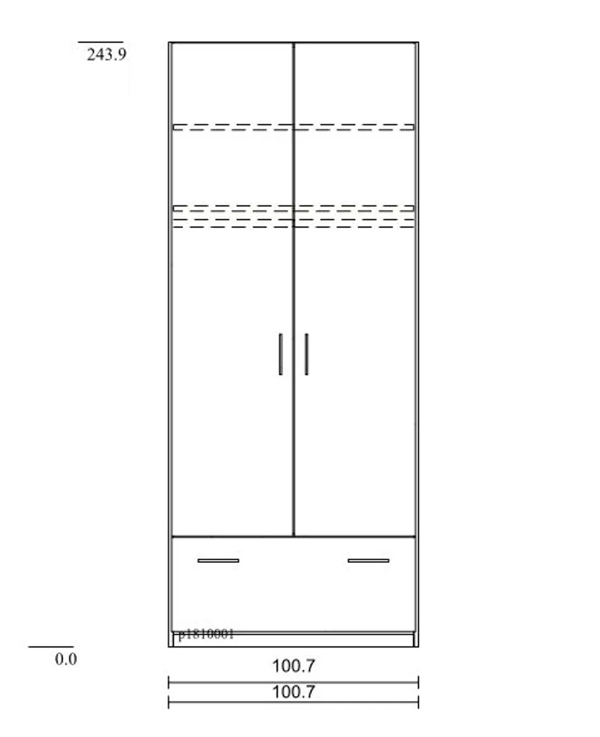 Drehtürenschrank Basic detail