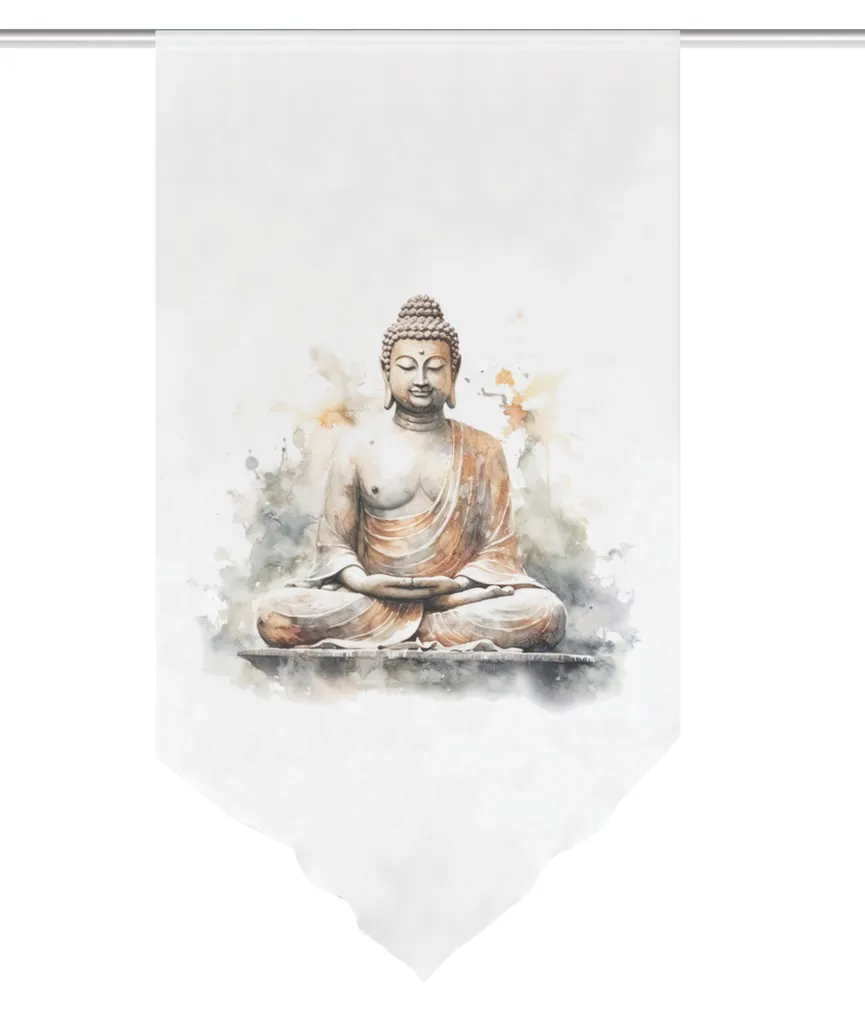 Fensterbehang Budda Voile hauptaufnahme