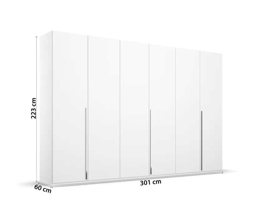 Drehtürenschrank 6-trg. detail