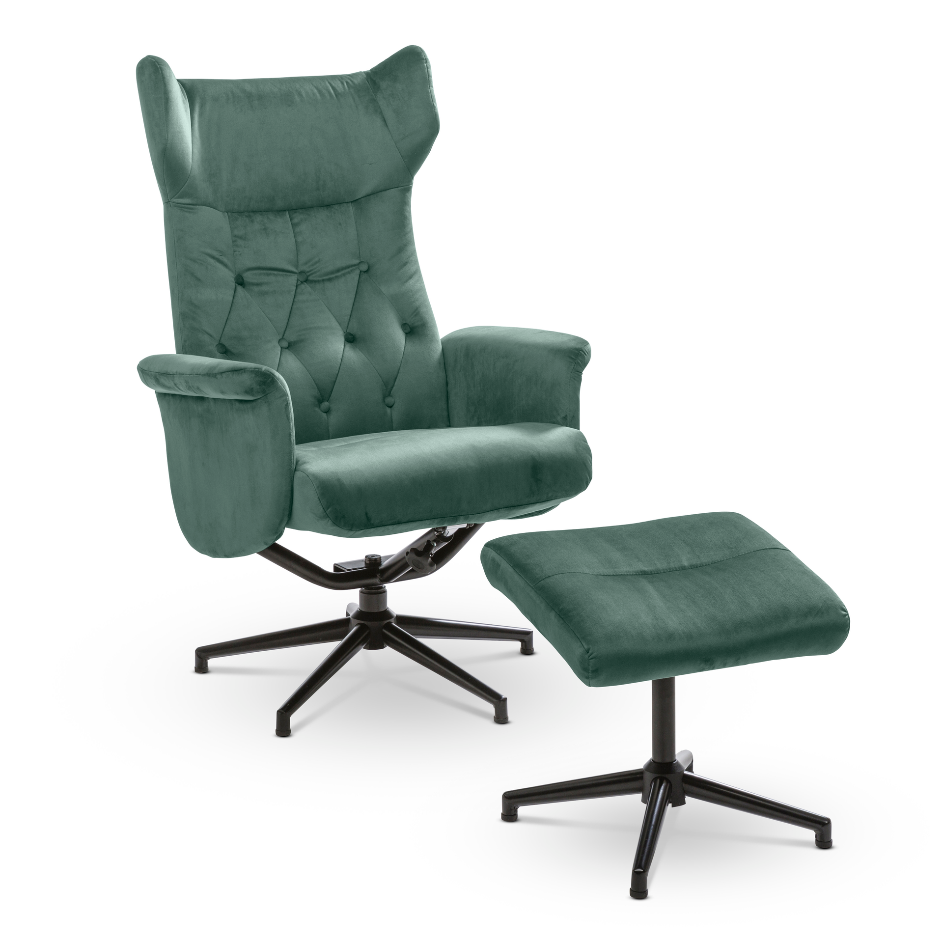 Sessel mit Hocker