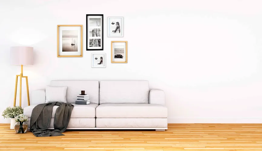 Rahmen Aura 23x50 cm schwarz milieu