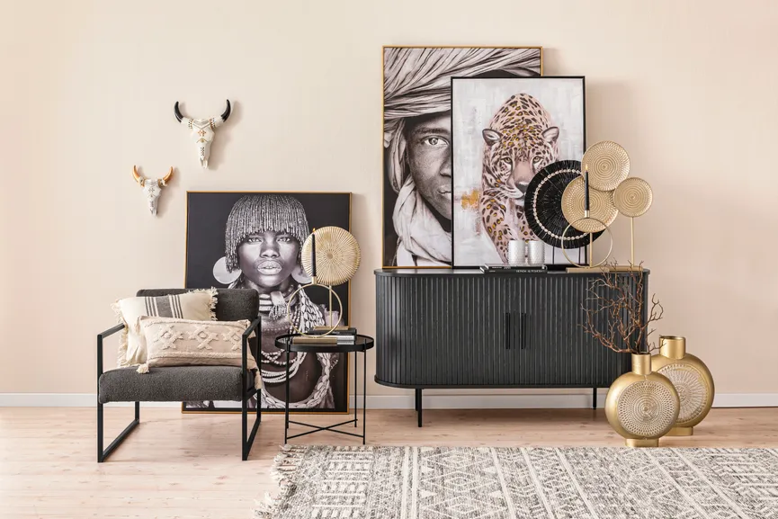 Wanddeko "Büffelschädel" milieu