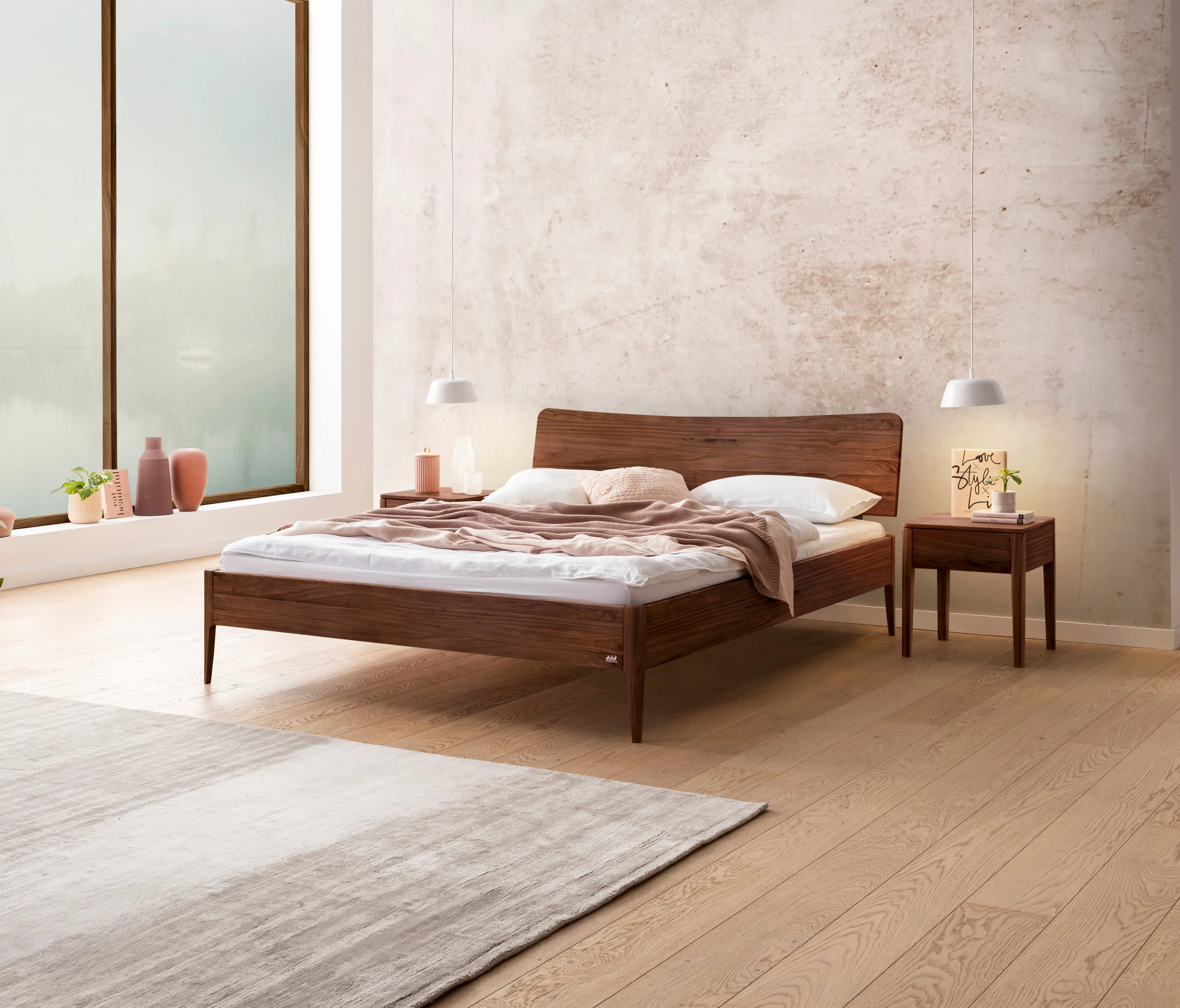 Massivholzbett Lounge 140 x 200 cm