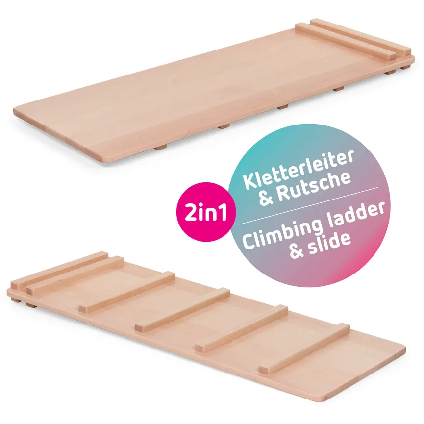 Kletterleiter und Rutsche hauptaufnahme