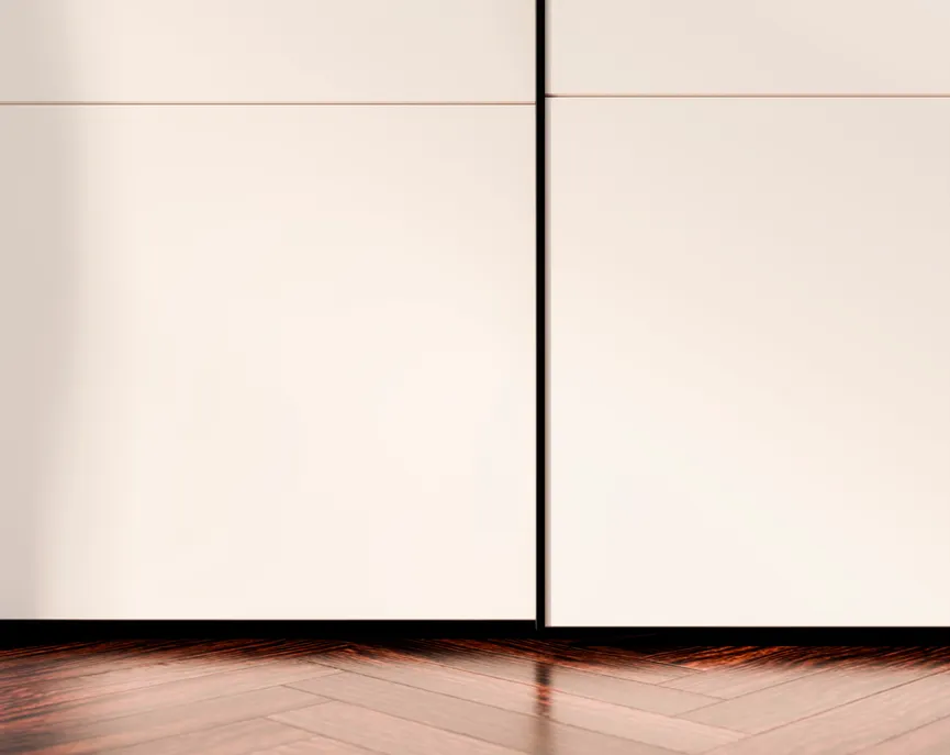 Schwebe-/Drehtürenschrank detail