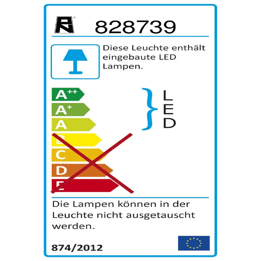 Deckenleuchte "Nevis" energielabel