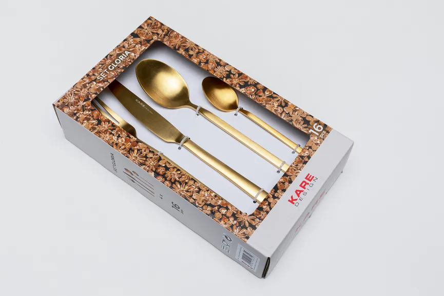 Besteck "Gloria" 16-tlg. gold detail