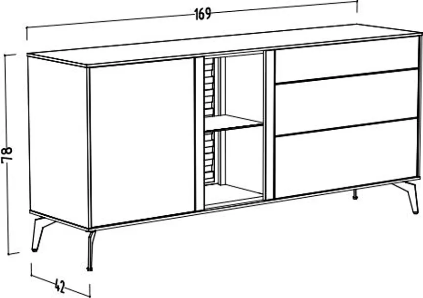 Lowboard 169cm detail