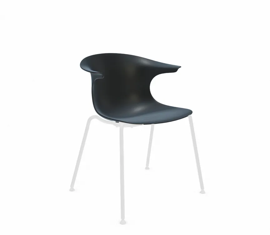 Stuhl 4 Legs white material_farbe