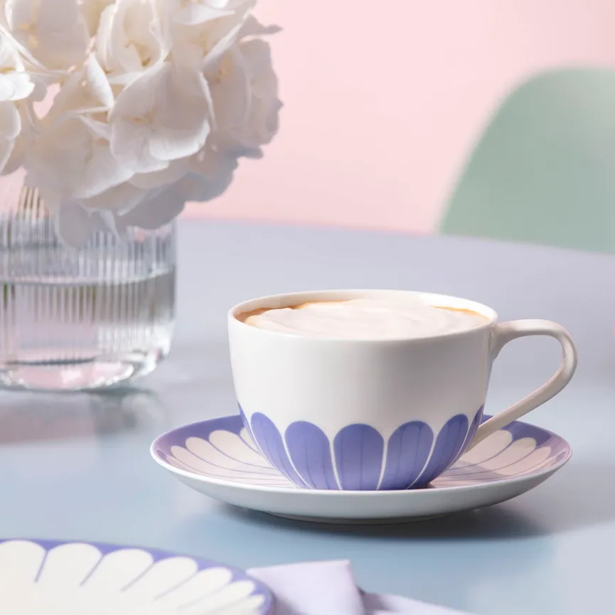 Cappuccinountertasse "Fleur" milieu