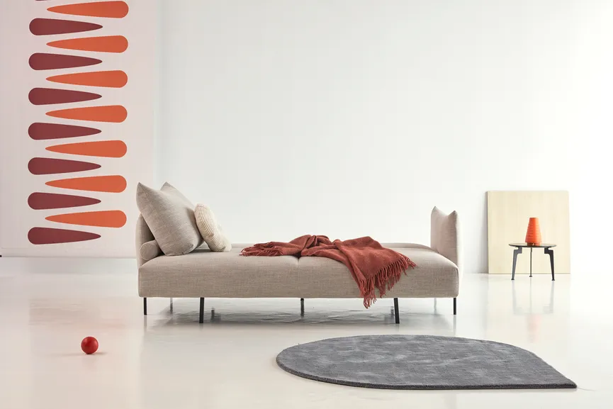 Klappsofa Metall schwarz detail