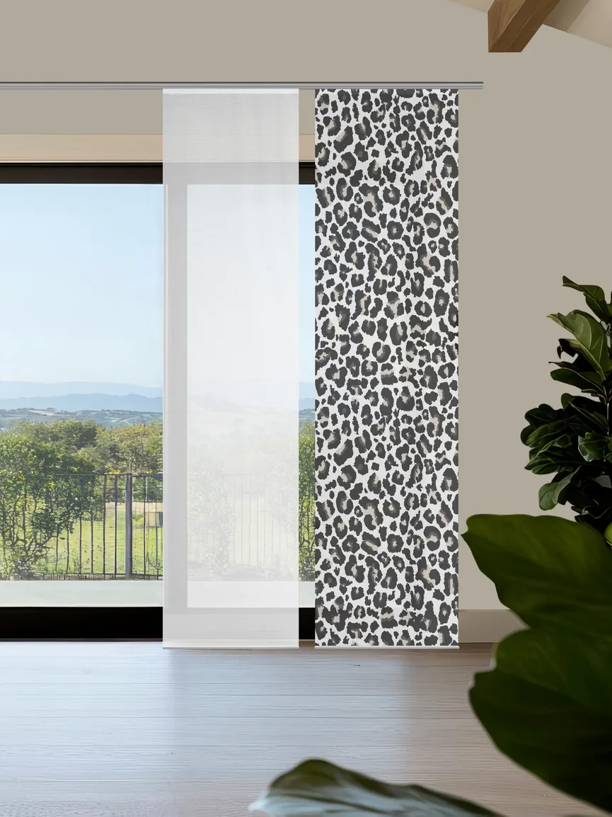 Schiebevorhang Leopard 2er Set milieu