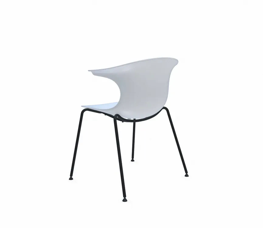 Stuhl 4 Legs black detail