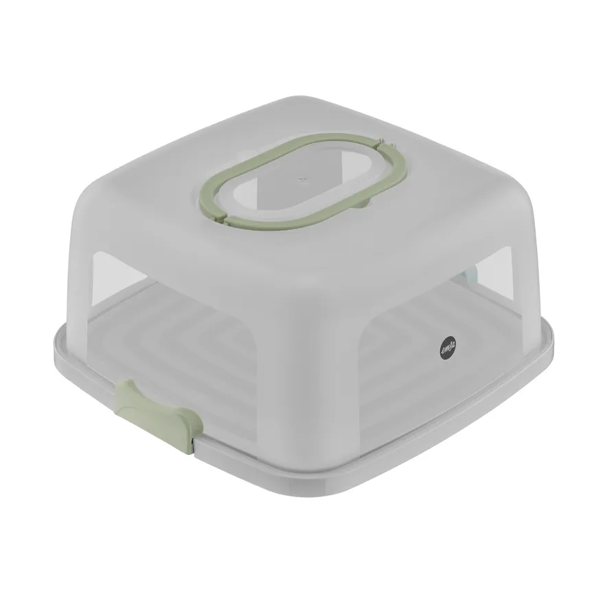 Kuchentransportbox eckig grün hauptaufnahme