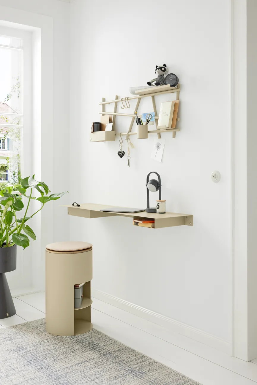 Wandgarderobe detail