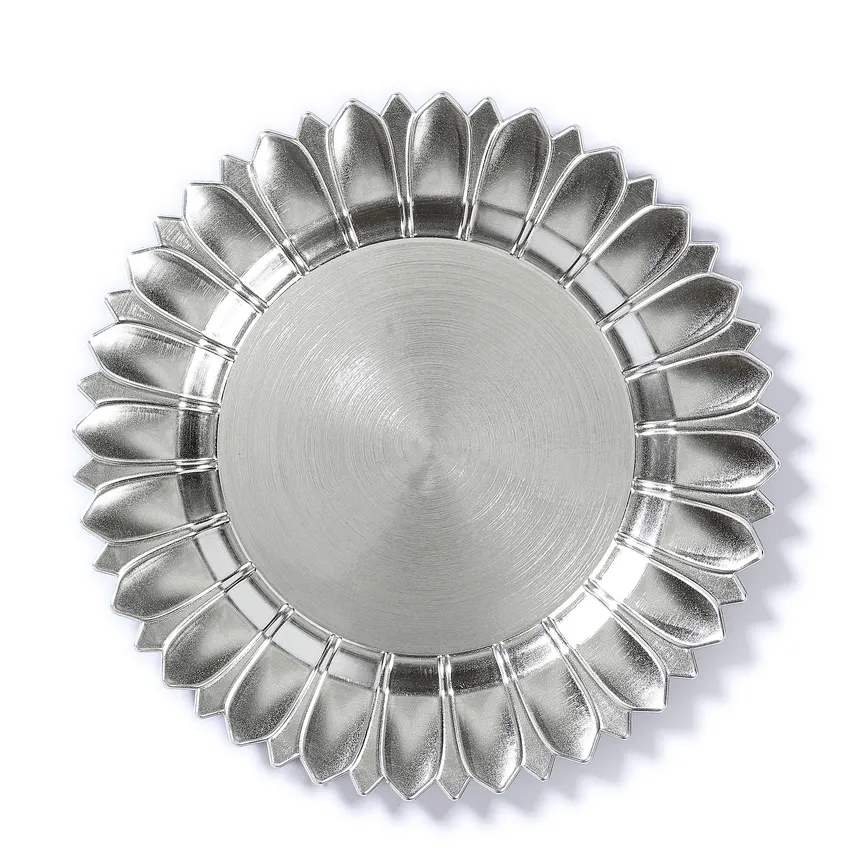 Teller "Strahlen" silber hauptaufnahme