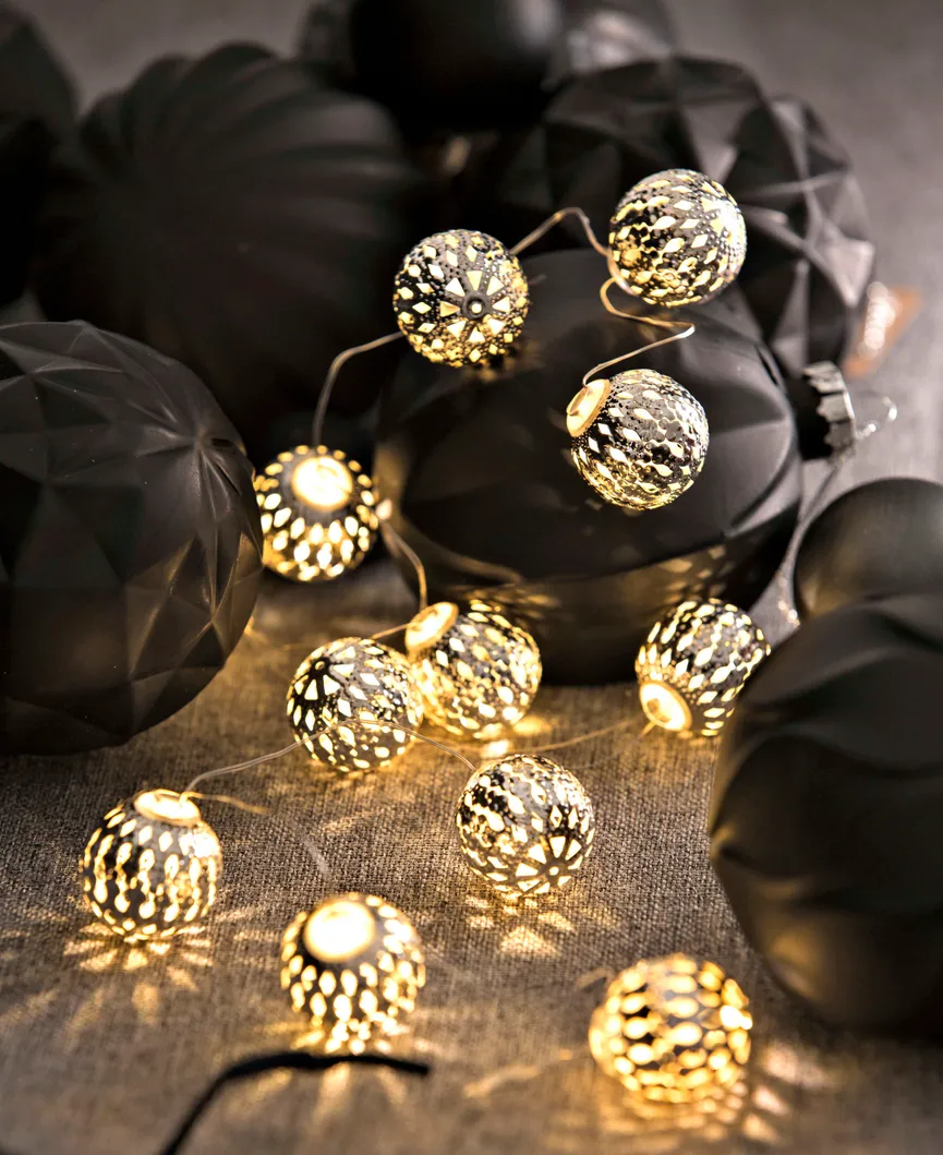 Lichterkette "Kugel" 20LED milieu