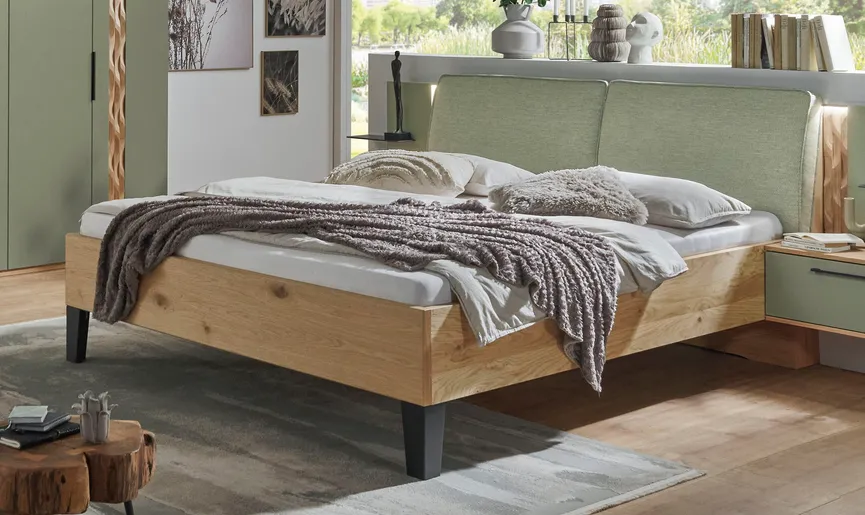 Bett mit Schrägfuß hauptaufnahme