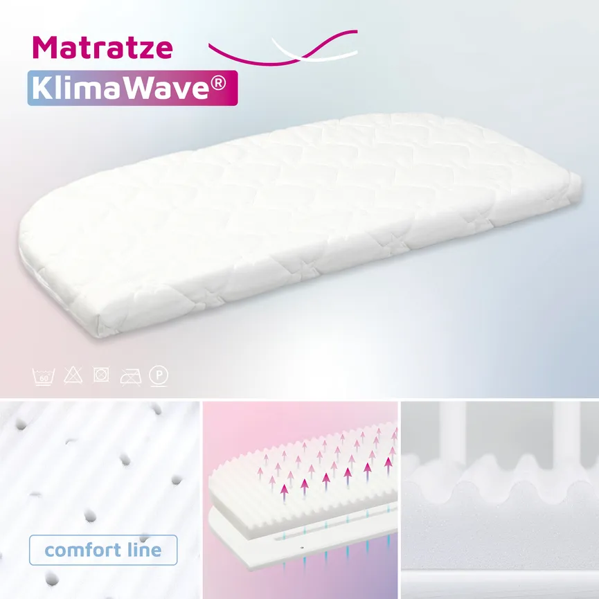 Matratze Klima Wave weiß detail